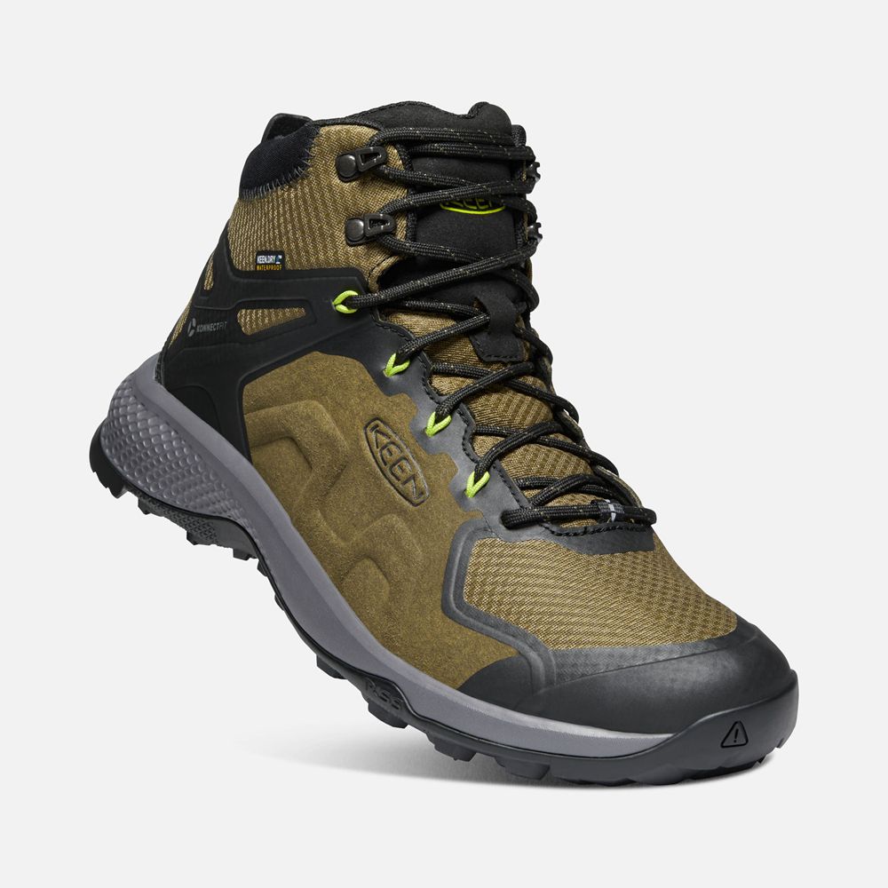 Bottes de Randonnée Keen Homme Vert Olive Foncé | Explore Waterproof | WOCYA-8152